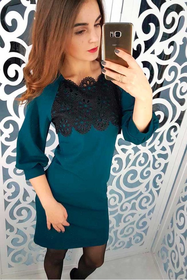 Платье "Елена" зеленое
